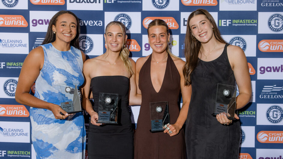 Geelong United WNBL Awards Night Winners