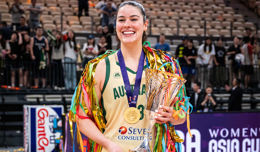 In what will be a memorable birthday celebration, the Townsville Fire’s Alex Fowler will celebrate her 24th birthday the day after winning the FIBA Women’s Asia Cup and multiple individual awards.